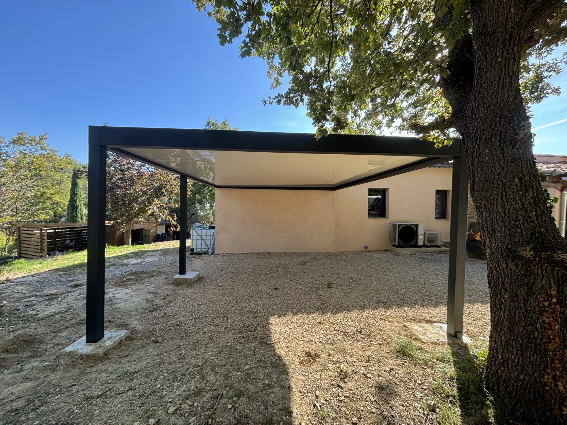 Realisation dun carport a Puget proche avignon